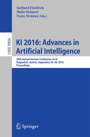 Cover of KI 2016: Advances in Artificial Intelligence