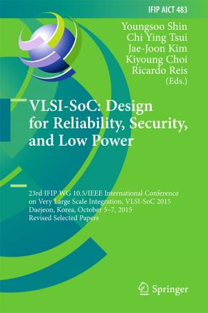 Cover of the book VLSI-SoC: Design for Reliability, Security, and Low Power by Chadwick F Alger