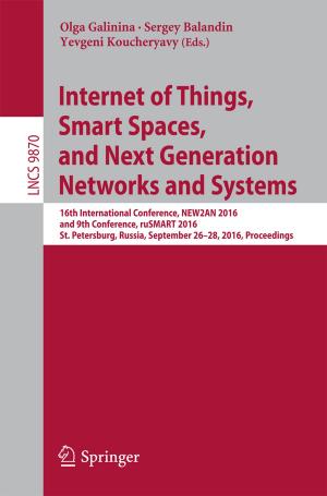 Cover of Internet of Things, Smart Spaces, and Next Generation Networks and Systems