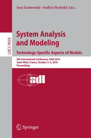 Cover of the book System Analysis and Modeling. Technology-Specific Aspects of Models by Bundesamt für Verbraucherschutz und Lebe