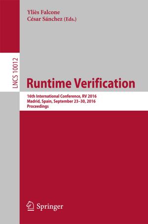 Cover of the book Runtime Verification by José Antonio Pero-Sanz Elorz, Daniel Fernández González, Luis Felipe Verdeja