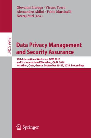 Cover of the book Data Privacy Management and Security Assurance by Shouraseni Sen Roy