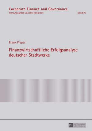 Cover of the book Finanzwirtschaftliche Erfolgsanalyse deutscher Stadtwerke by Eleanor Jones
