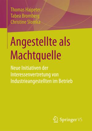 Cover of the book Angestellte als Machtquelle by Joachim Küchenhoff