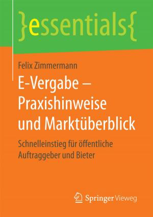 Cover of the book E-Vergabe – Praxishinweise und Marktüberblick by Felix Beilharz