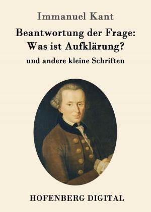 Cover of the book Beantwortung der Frage: Was ist Aufklärung? by Joseph von Eichendorff
