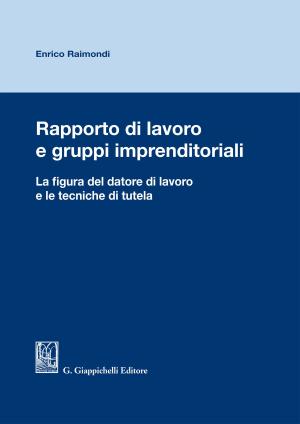 Cover of the book Rapporto di lavoro e gruppi imprenditoriali by Luca D'Apollo