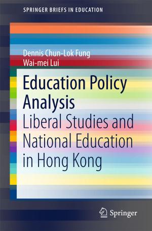 Cover of the book Education Policy Analysis by Yong Xiang, Guang Hua, Bin Yan