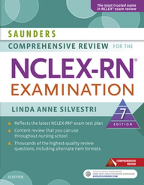 Cover of the book Saunders Comprehensive Review for the NCLEX-RN® Examination - E-Book by Linda Anne Silvestri, PhD, RN, Elsevier Health Sciences