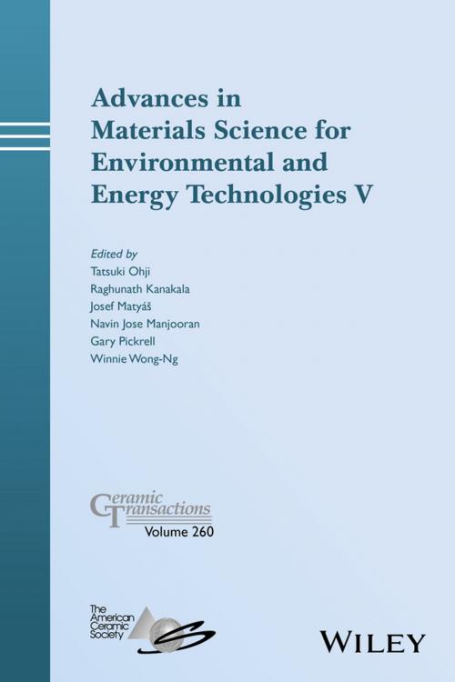 Cover of the book Advances in Materials Science for Environmental and Energy Technologies V by , Wiley
