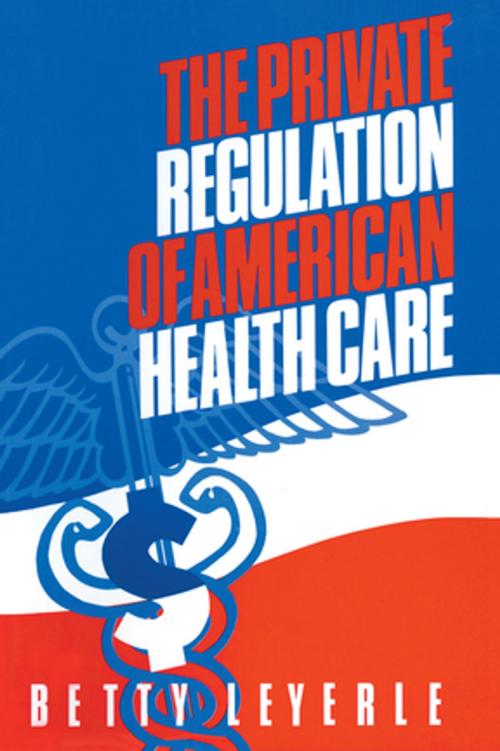 Cover of the book The Private Regulation of American Health Care by Betty Leyerle, Taylor and Francis