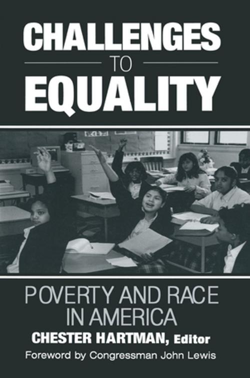 Cover of the book Challenges to Equality: Poverty and Race in America by Jean M Hartman, John Lewis, Taylor and Francis
