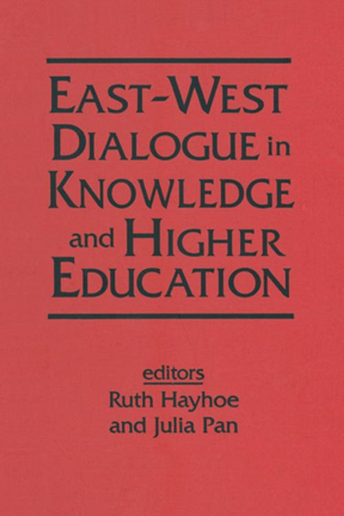 Cover of the book East-West Dialogue in Knowledge and Higher Education by Ruth Hayhoe, Julia Pan, Taylor and Francis