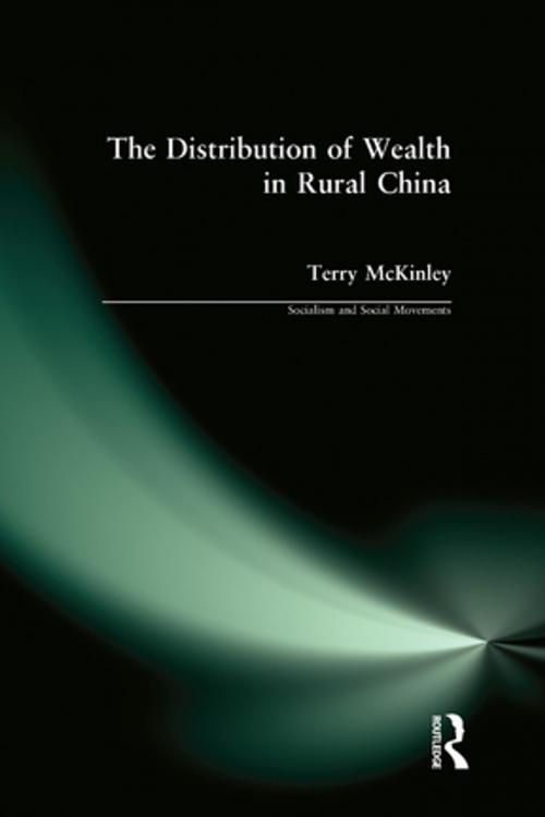 Cover of the book The Distribution of Wealth in Rural China by Terry McKinley, Taylor and Francis