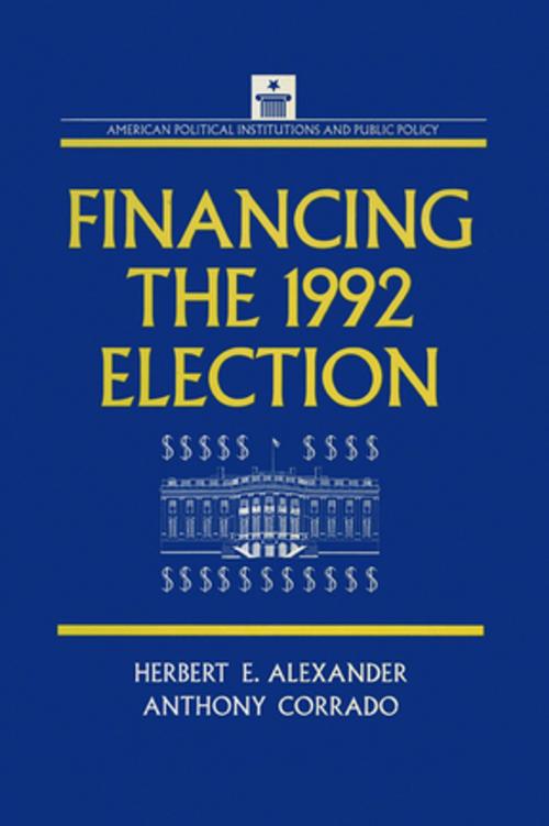Cover of the book Financing the 1992 Election by John Clifford Green, Taylor and Francis