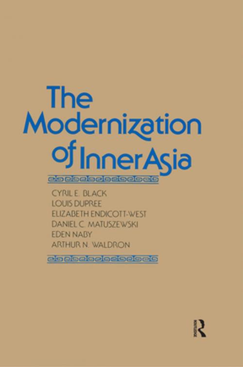 Cover of the book The Modernization of Inner Asia by Cyril E. Black, Louis Dupree, Elizabeth Endicott-West, Daniel C. Matuszewski, Eden Naby, Arthur N. Waldron, Taylor and Francis