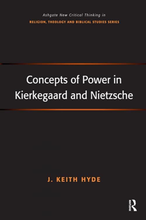 Cover of the book Concepts of Power in Kierkegaard and Nietzsche by J. Keith Hyde, Taylor and Francis