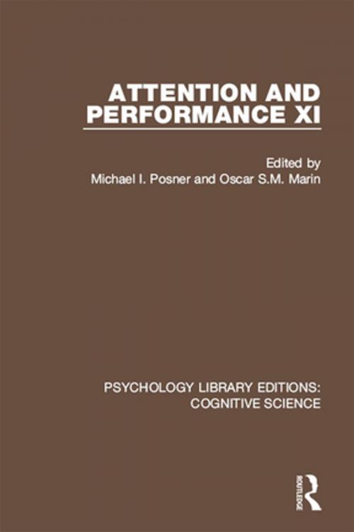 Cover of the book Attention and Performance XI by , Taylor and Francis