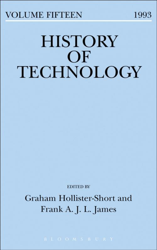 Cover of the book History of Technology Volume 15 by , Bloomsbury Publishing