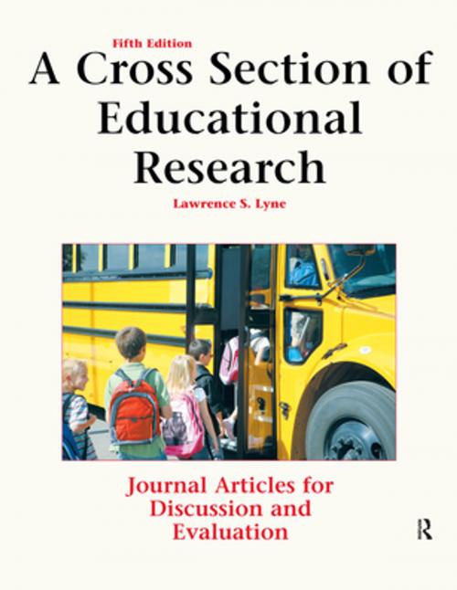 Cover of the book A Cross Section of Educational Research by Lawrence S Lyne, Taylor and Francis