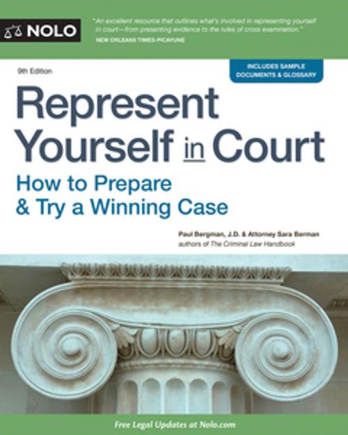 Cover of the book Represent Yourself in Court by Paul Bergman, JD, Sara J. Berman, NOLO