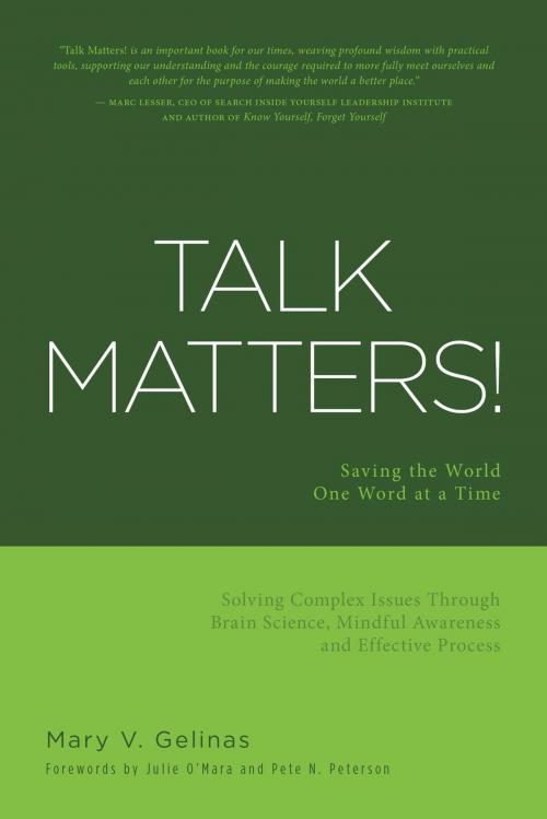 Cover of the book Talk Matters! by Mary V. Gelinas, FriesenPress