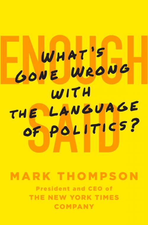 Cover of the book Enough Said by Mark Thompson, St. Martin's Press