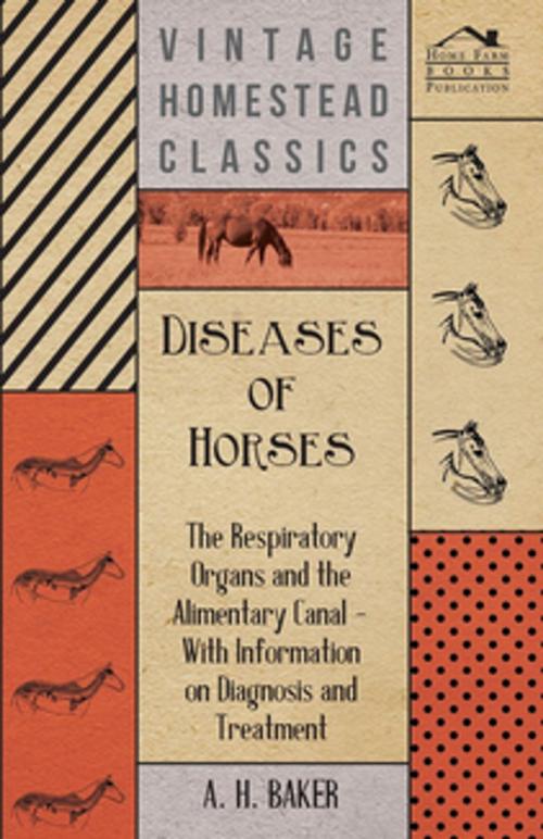 Cover of the book Diseases of Horses - The Respiratory Organs and the Alimentary Canal - With Information on Diagnosis and Treatment by A. H. Baker, Read Books Ltd.