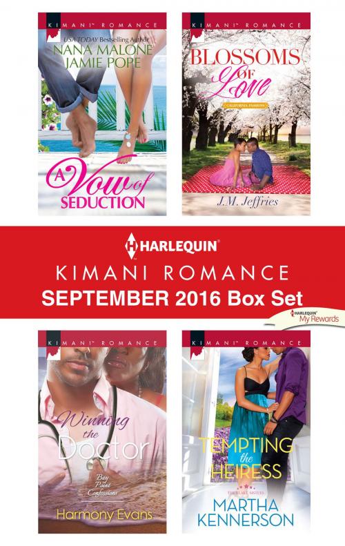 Cover of the book Harlequin Kimani Romance September 2016 Box Set by Harmony Evans, J.M. Jeffries, Martha Kennerson, Nana Malone, Harlequin