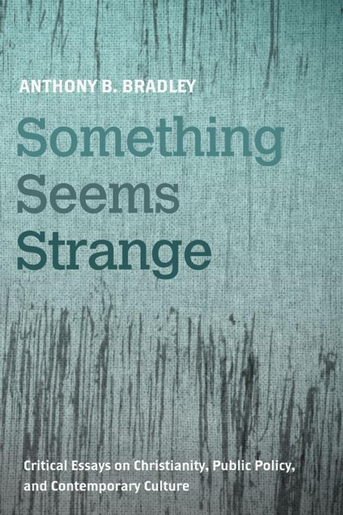 Cover of the book Something Seems Strange by Anthony B. Bradley, Wipf and Stock Publishers