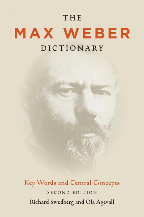 Cover of the book The Max Weber Dictionary by Richard Swedberg, Ola Agevall, Stanford University Press