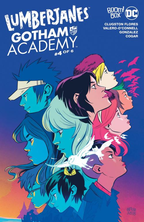 Cover of the book Lumberjanes/Gotham Academy #4 by Chynna Clugston-Flores, Maddi Gonzalez, Whitney Cogar, BOOM! Box