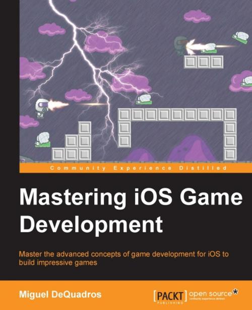 Cover of the book Mastering iOS Game Development by Miguel DeQuadros, Packt Publishing