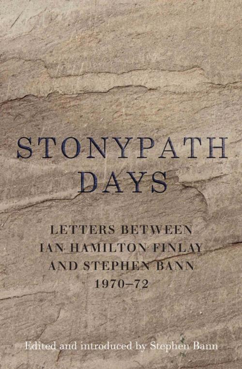 Cover of the book Stonypath Days by Ian Hamilton Finlay, Bitter Lemon Press