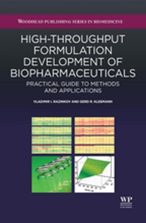 Cover of the book High-Throughput Formulation Development of Biopharmaceuticals by Vladimir I. Razinkov, Gerd Kleemann, Elsevier Science