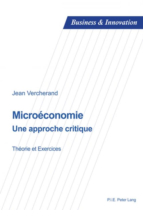 Cover of the book Microéconomie by Jean Vercherand, Peter Lang