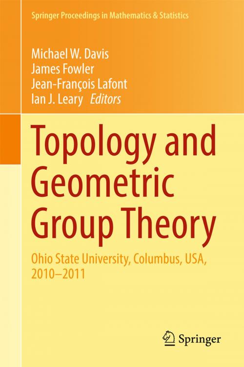 Cover of the book Topology and Geometric Group Theory by , Springer International Publishing