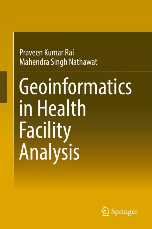 Cover of the book Geoinformatics in Health Facility Analysis by Praveen Kumar Rai, Mahendra Singh Nathawat, Springer International Publishing