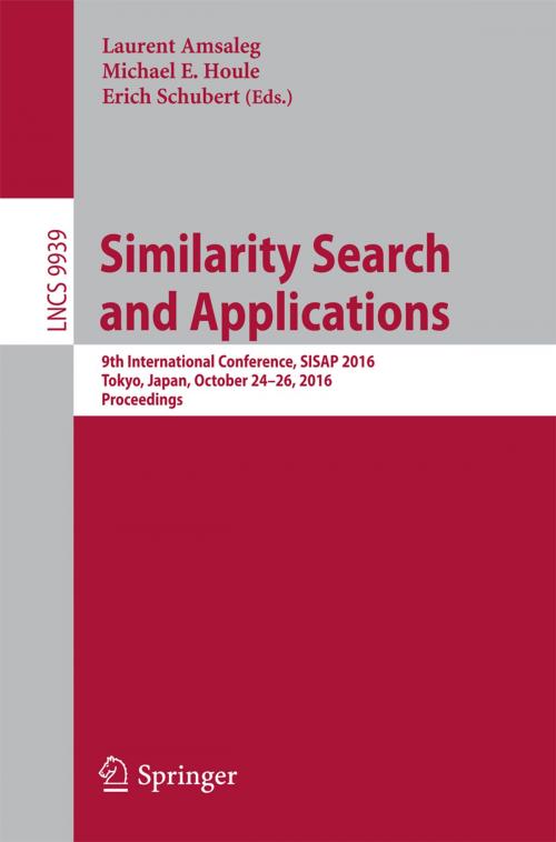 Cover of the book Similarity Search and Applications by , Springer International Publishing