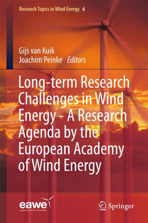 Cover of the book Long-term Research Challenges in Wind Energy - A Research Agenda by the European Academy of Wind Energy by , Springer International Publishing