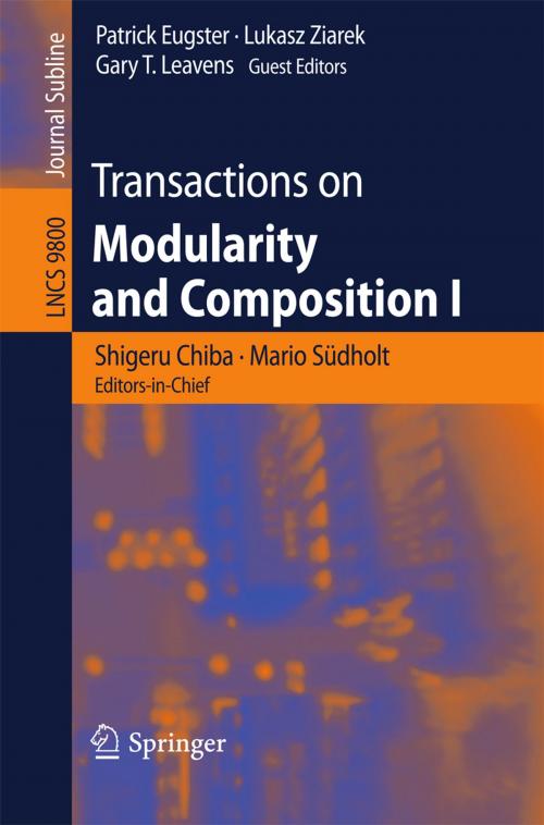 Cover of the book Transactions on Modularity and Composition I by , Springer International Publishing