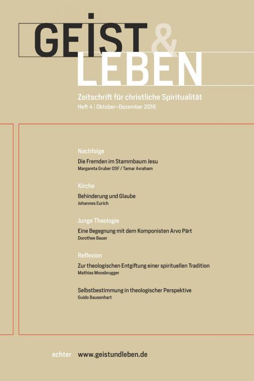 Cover of the book Geist & Leben 4/2016 by , Echter