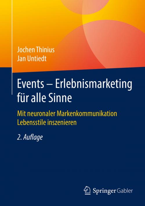 Cover of the book Events – Erlebnismarketing für alle Sinne by Jan Untiedt, Jochen Thinius, Springer Fachmedien Wiesbaden