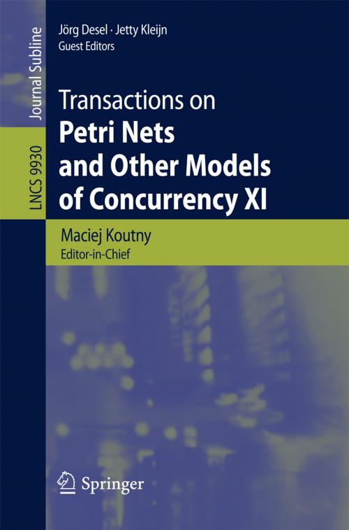 Cover of the book Transactions on Petri Nets and Other Models of Concurrency XI by , Springer Berlin Heidelberg