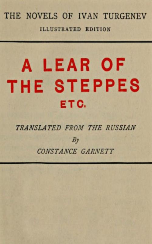 Cover of the book A Lear of the Steppes by Ivan Sergeevich Turgenev, anboco