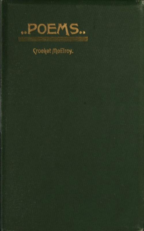 Cover of the book Poems by Crocket McElroy, anboco