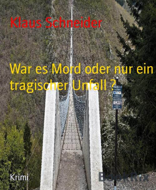 Cover of the book War es Mord oder nur ein tragischer Unfall ? by Klaus Schneider, BookRix
