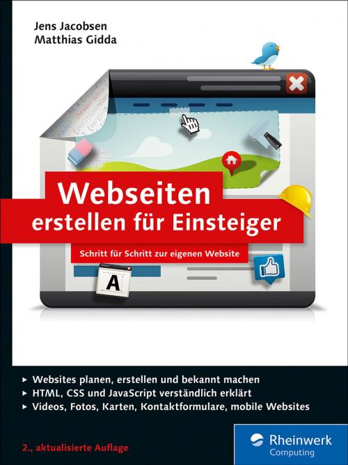 Cover of the book Webseiten erstellen für Einsteiger by Jens Jacobsen, Matthias Gidda, Rheinwerk Computing