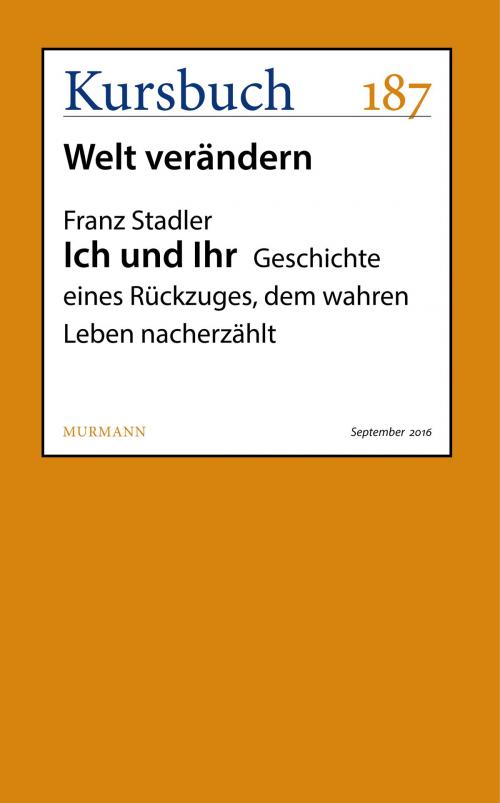 Cover of the book Ich und Ihr by Franz Stadler, Kursbuch
