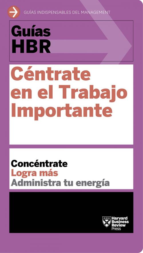 Cover of the book Guías HBR: Céntrate en el trabajo importante by Harvard Business Review, Reverte-Management